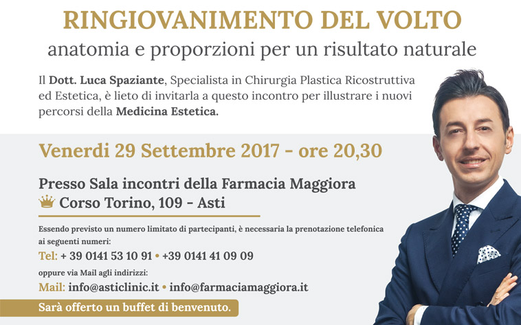 Ringiovanimento del volto – 29 Settembre 2017