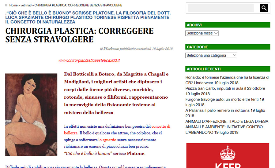 Chirurgia plastica: correggere senza stravolgere