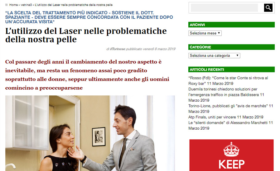 L’utilizzo del Laser nelle problematiche della nostra pelle